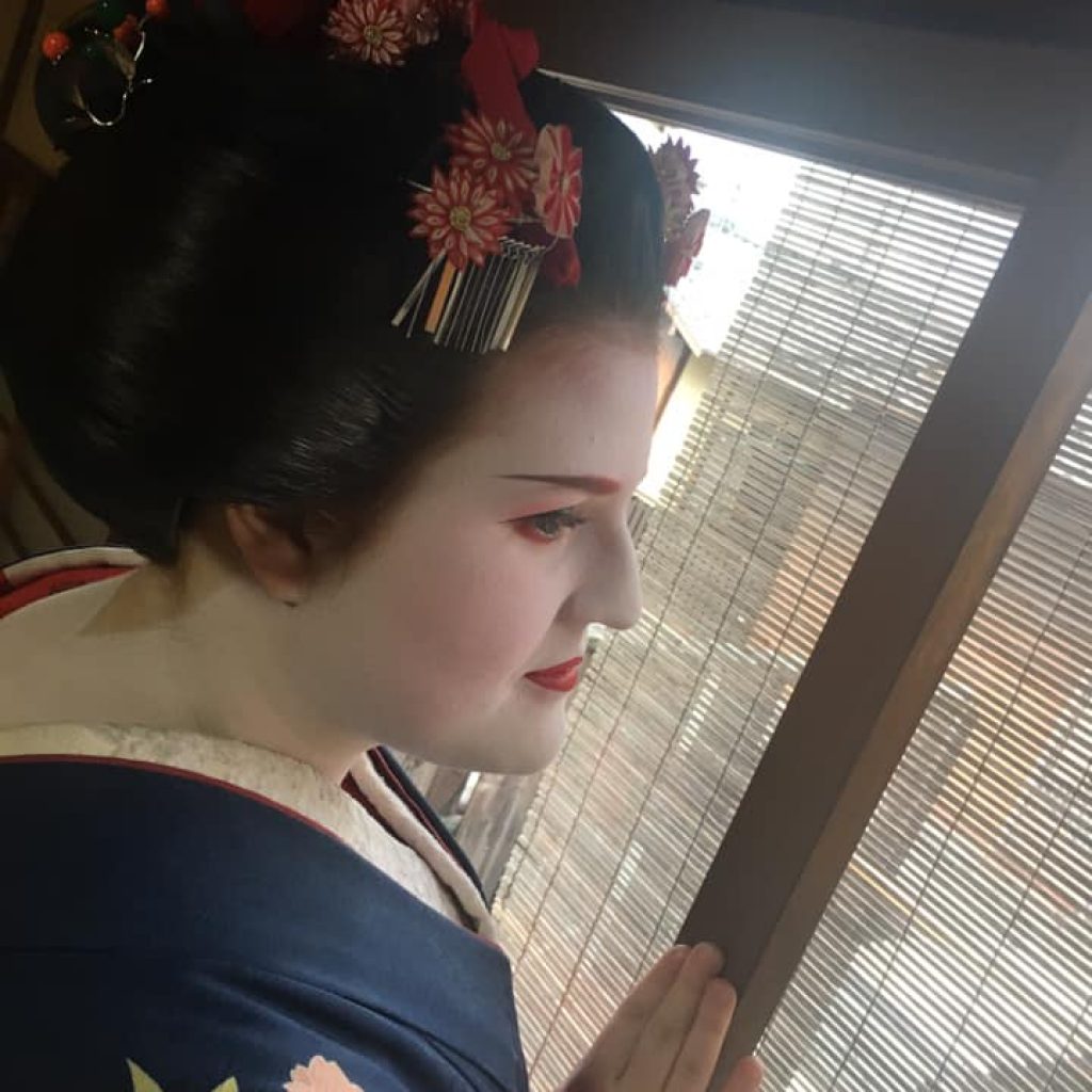 I am dressed as a maiko