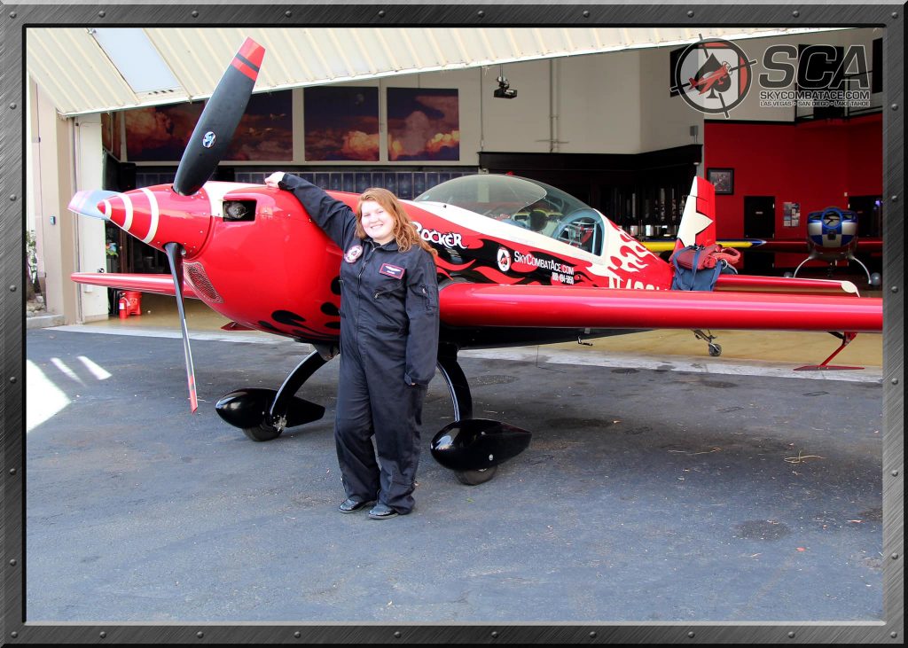 Me standing by the stunt plane