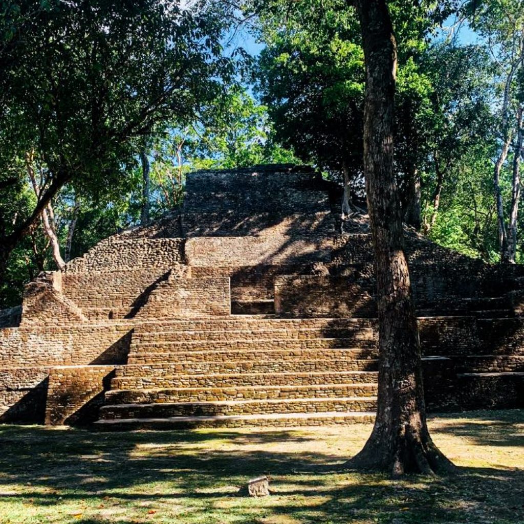 Cahal Pech pyramid with steps