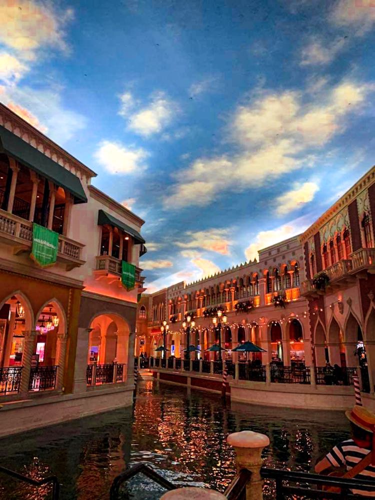 Canals inside the Venetian