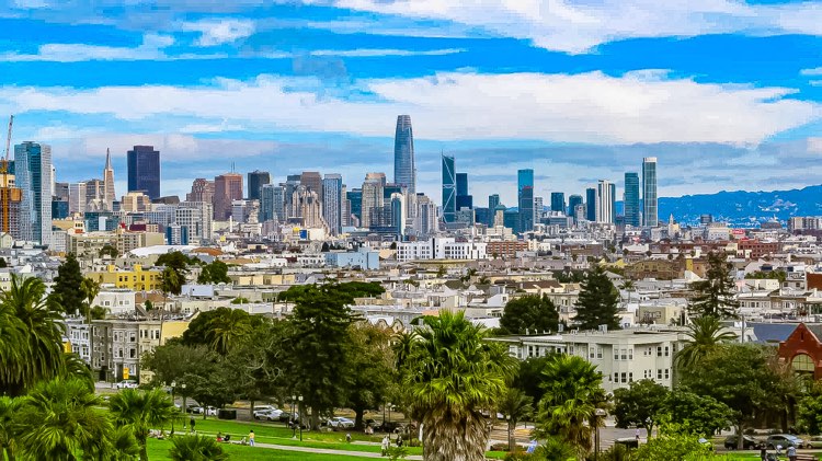 City skyline in San Francisco