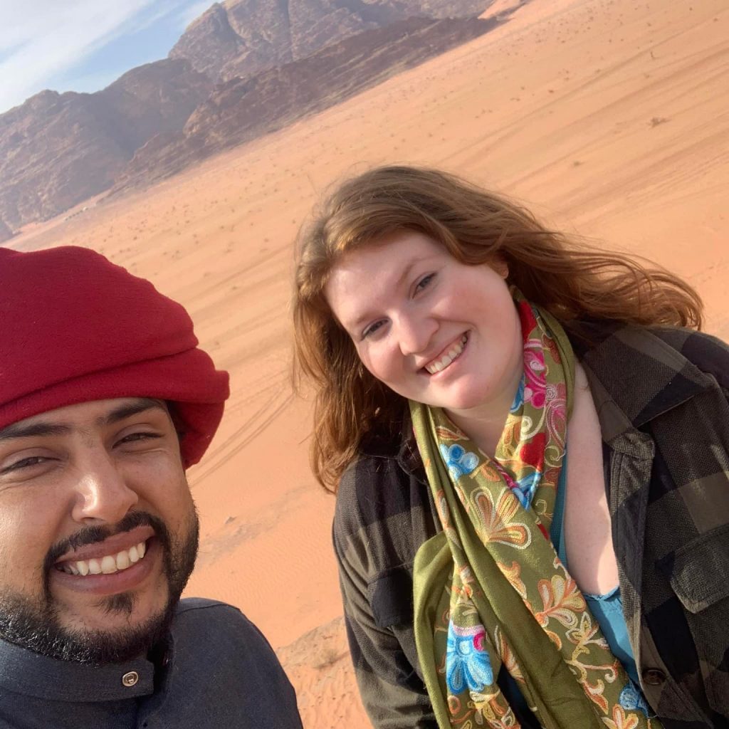 Me and my bedouin guide in the Wadi Rum desert