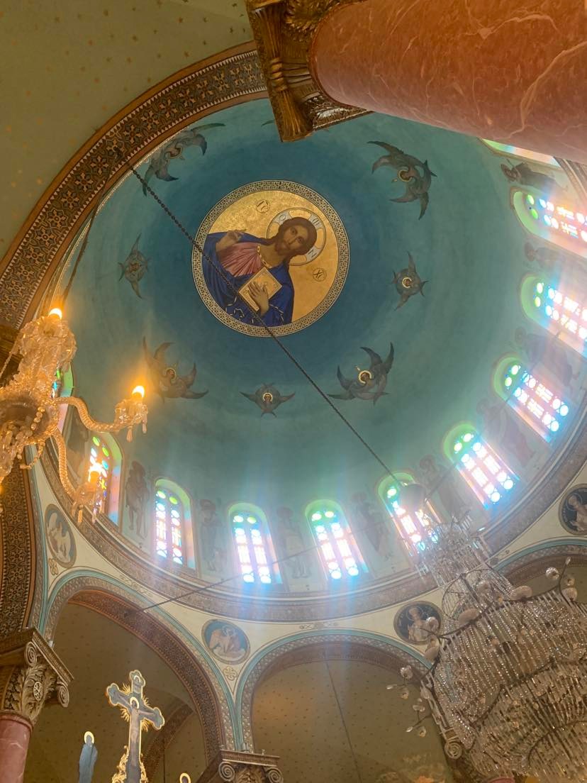 Jesus Christ painting on ceiling