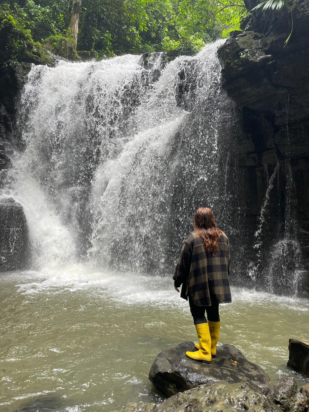 Me looking at Amazon waterfall