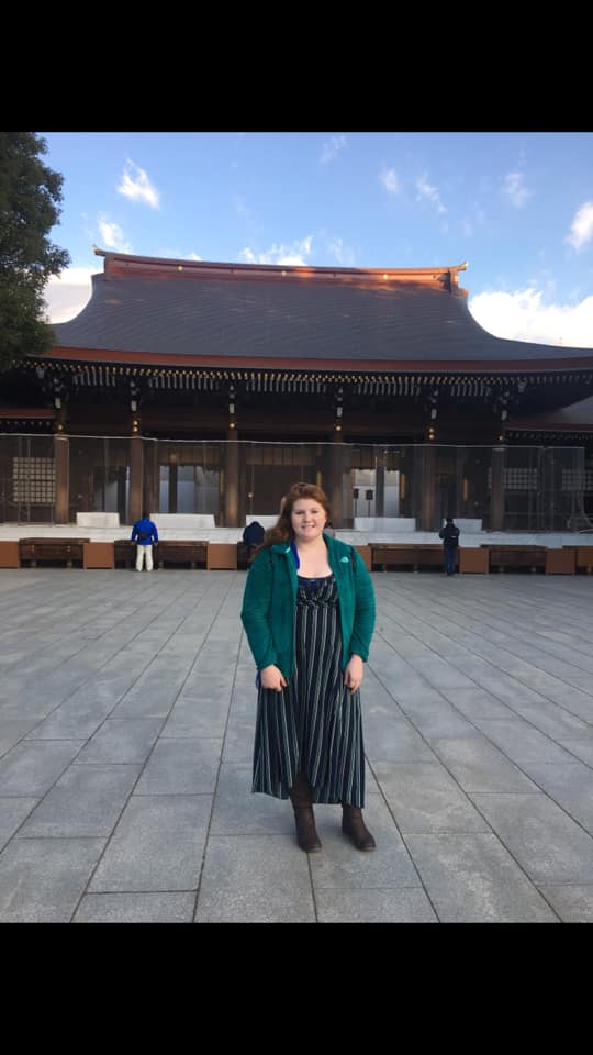 Me in front of Meiji Shrine