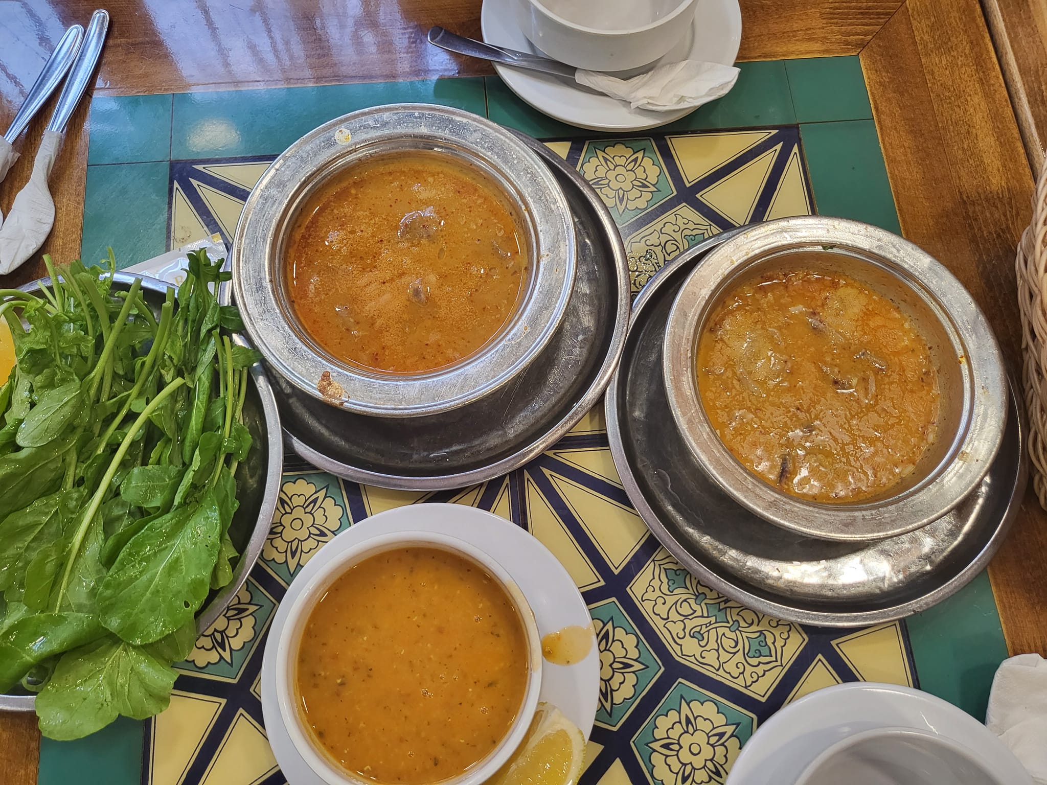 a variety of soups