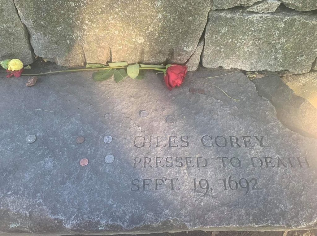 Giles corey's bench