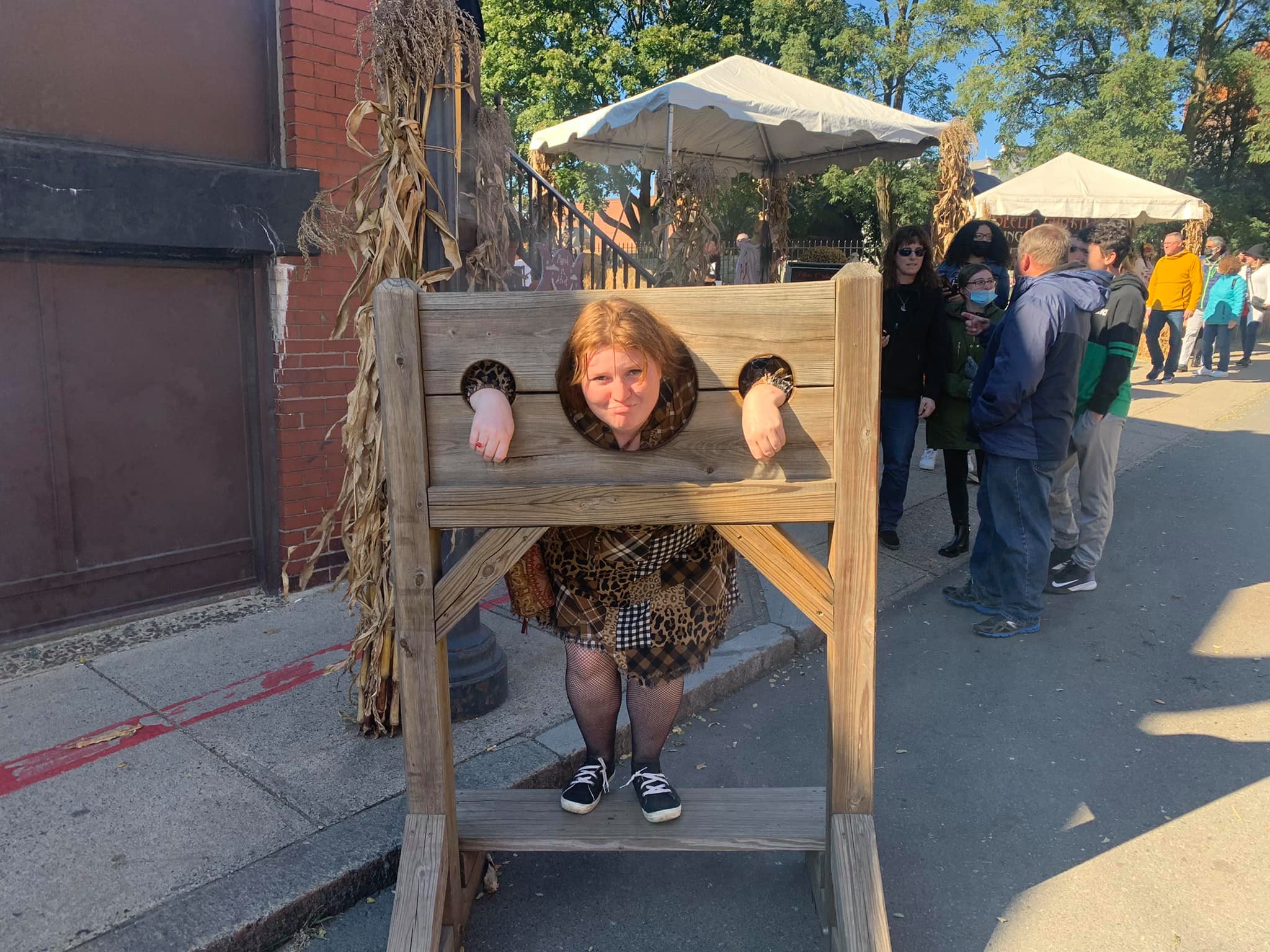 me in a guillotine