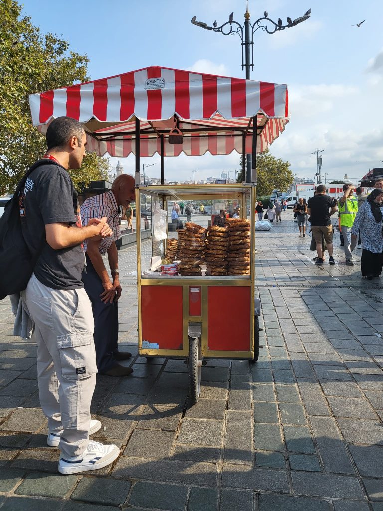 simit bread stand