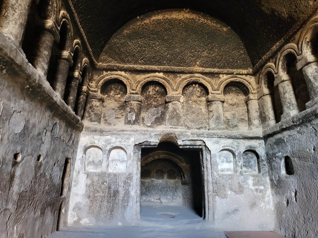 Inside the monastery