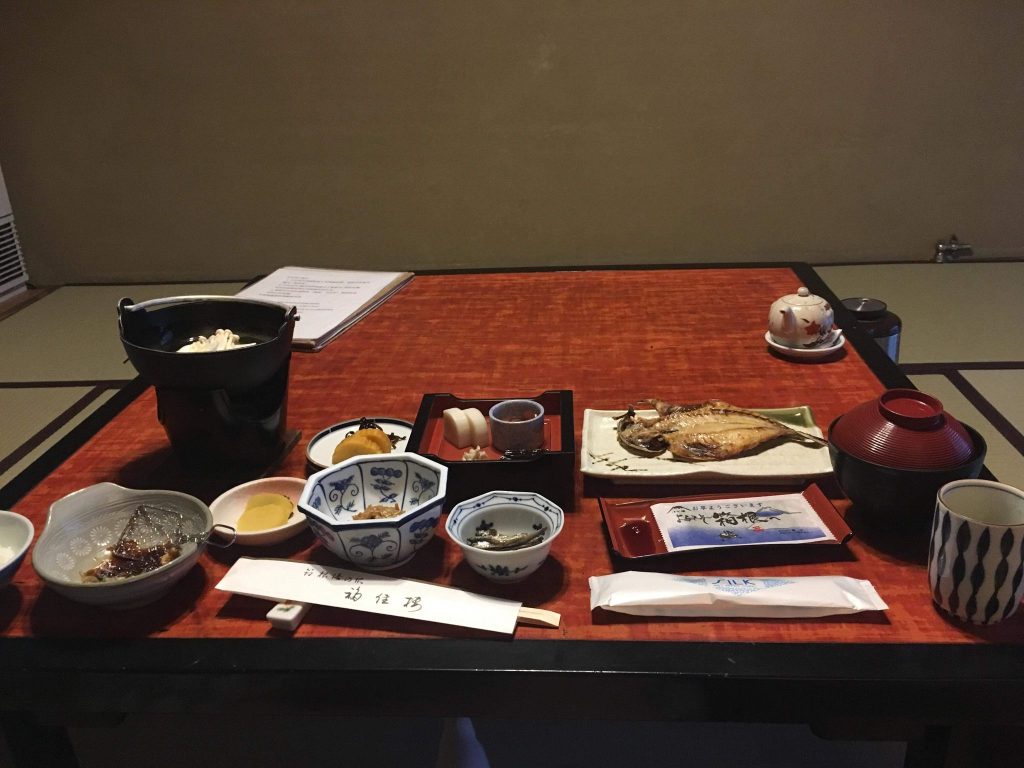 breakfast at the ryokan