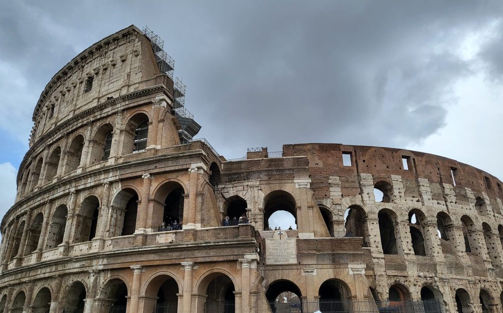 A view of the colosseum