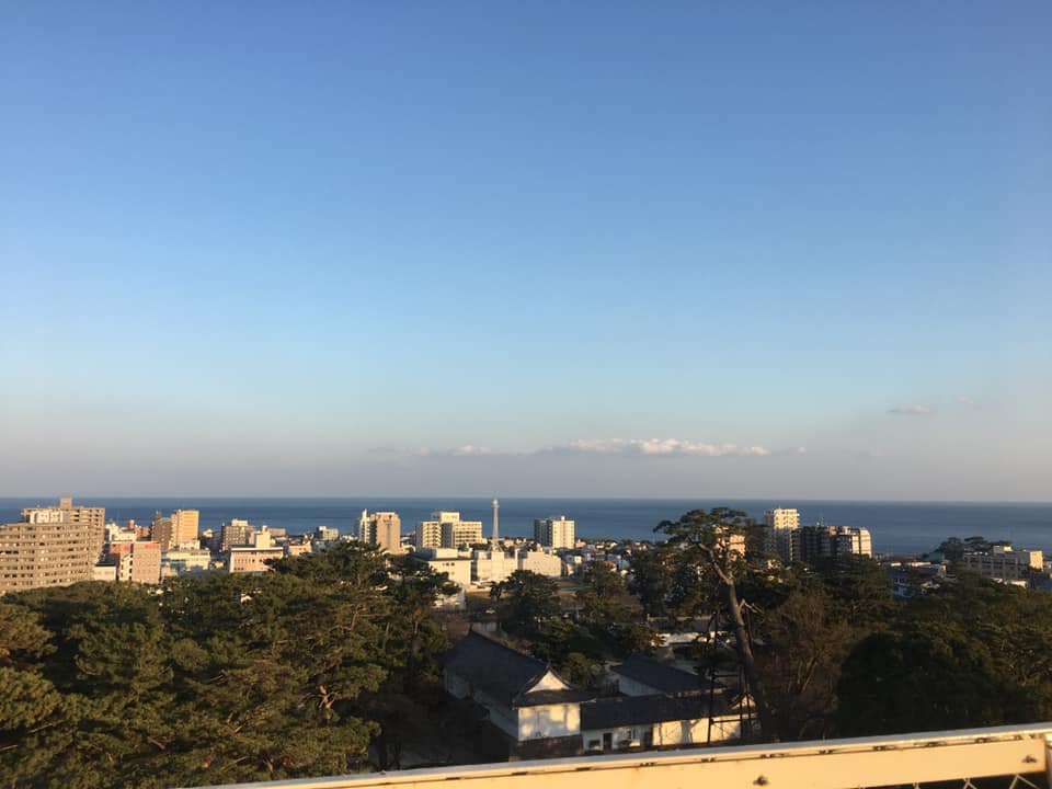 view from the top of odawara castle