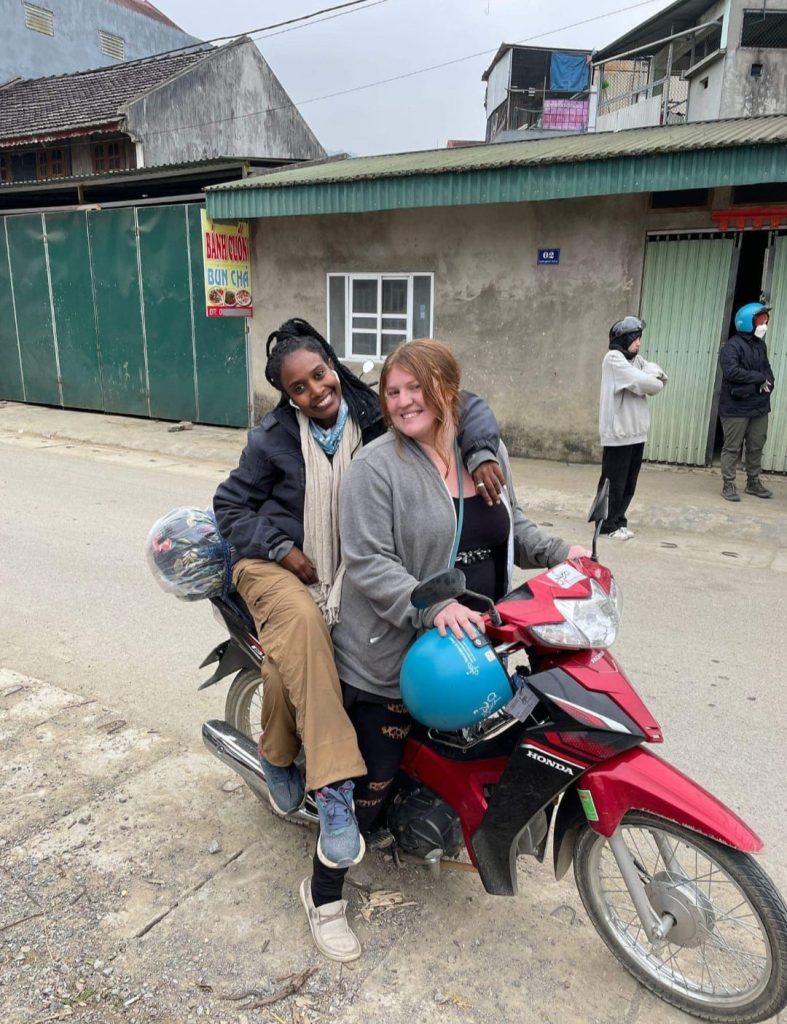 me on motorbike with my friend 