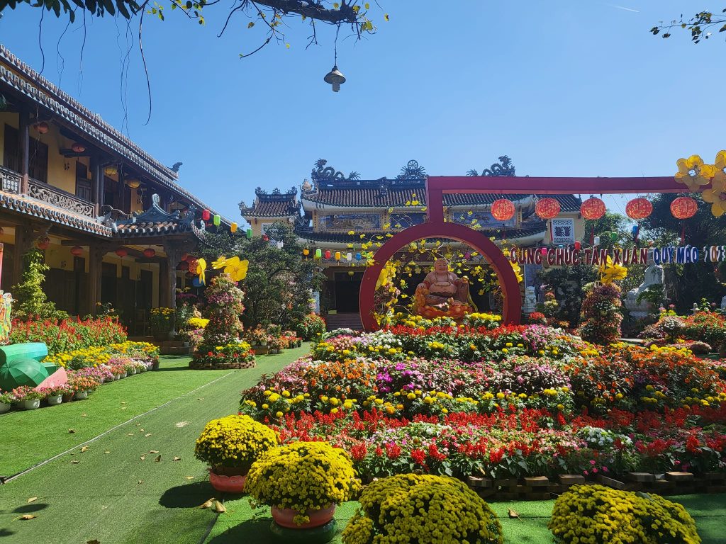 Colorful temple in Hoi An