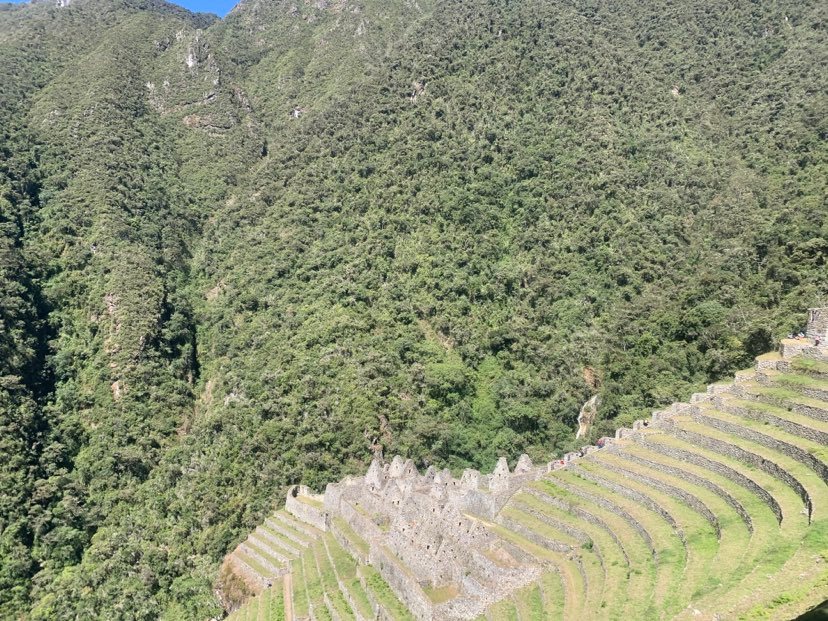 Incan site with housing complex and agriculture terraces