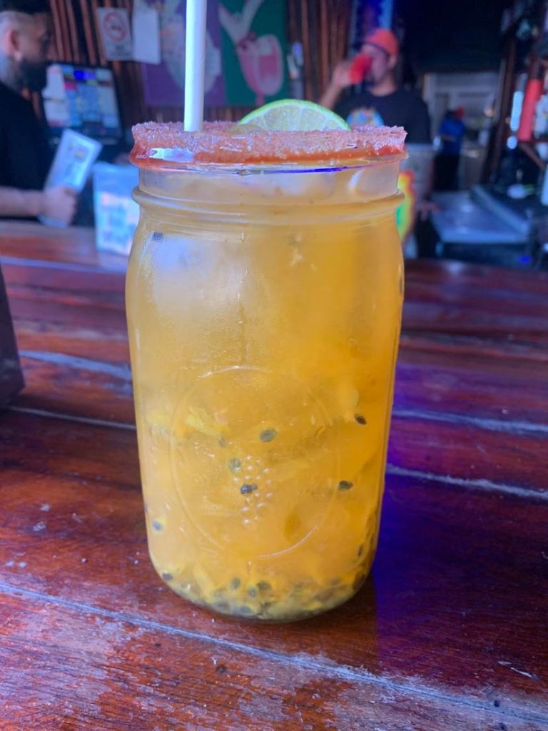 Passionfruit Margarita in Cancun