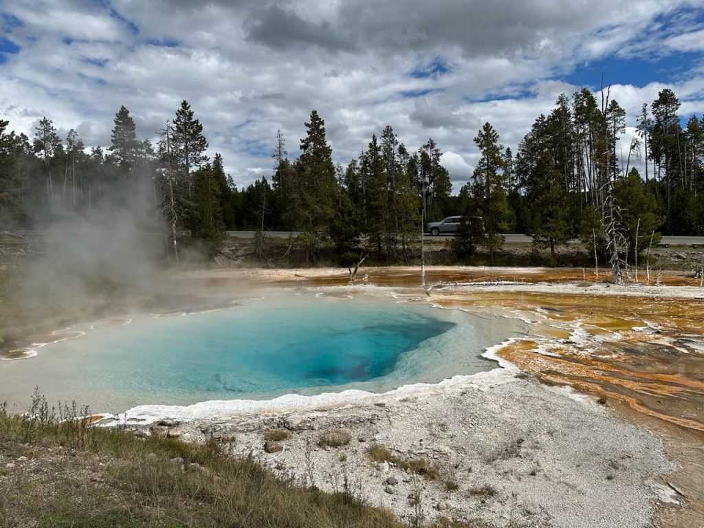 Hot spring at Yellowstone National Park 