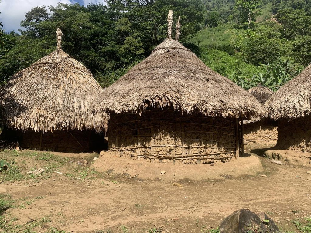 Indigenous homes on the Lost City Trek